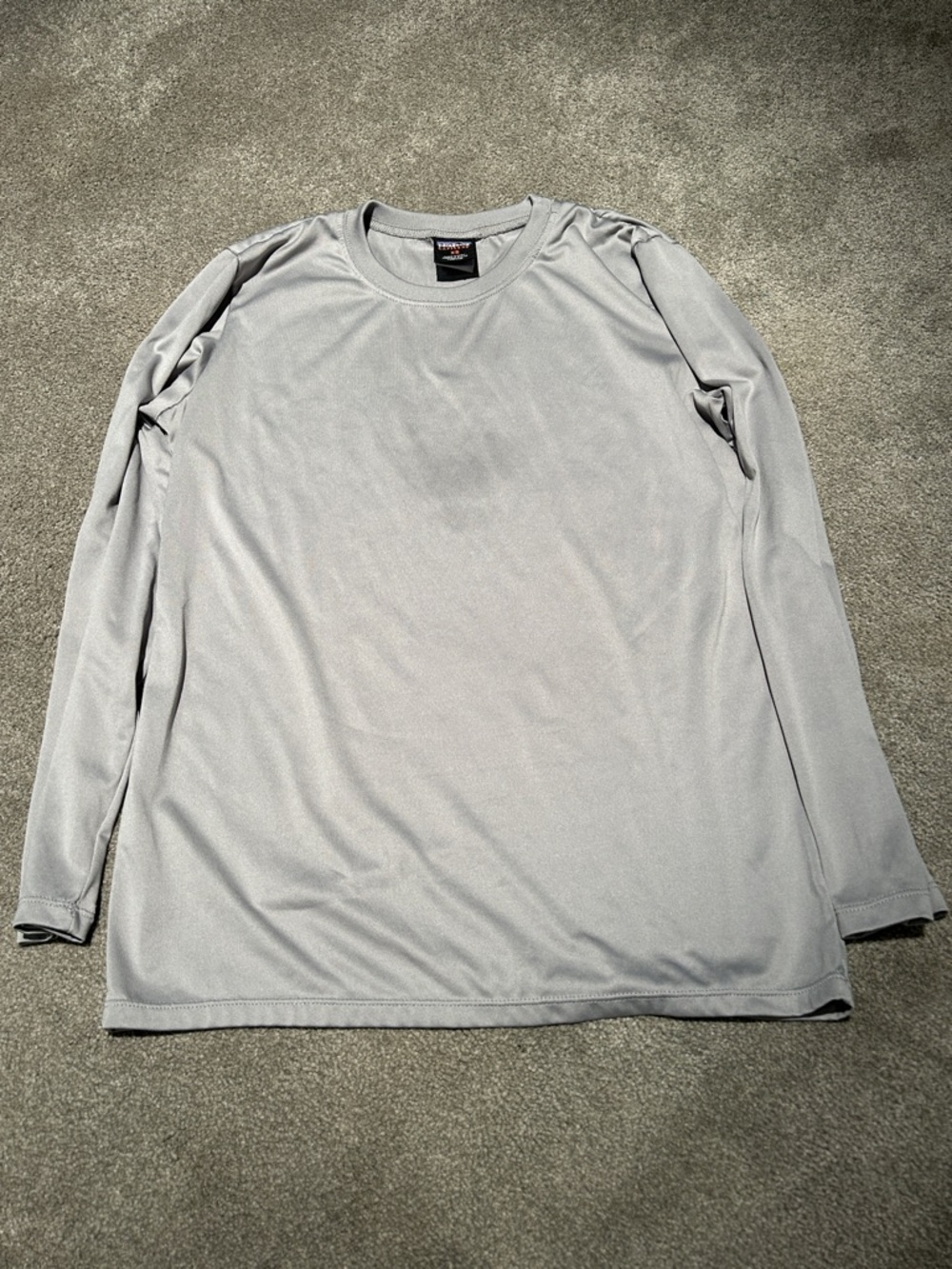 Patagonia Light Gray Long Sleeve Crewneck baselayer